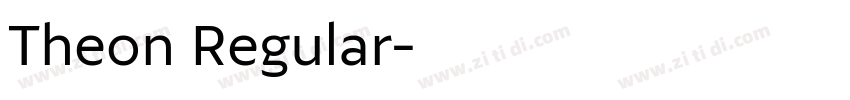 Theon Regular字体转换